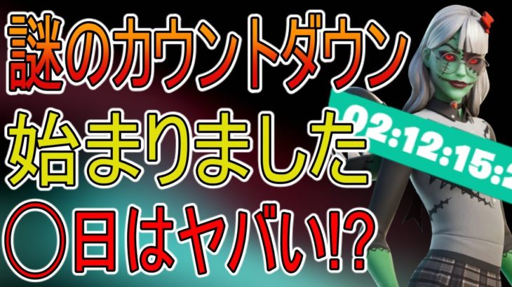 海外で極秘のカウントダウンが始まった！？何かが起こるのは確定！【フォートナイト】