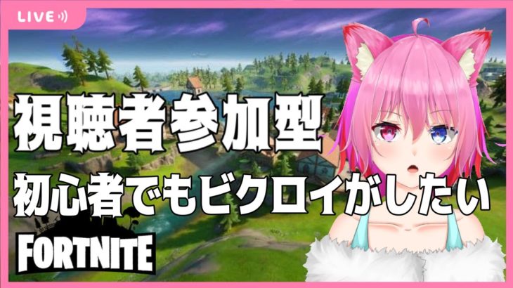 【猫耳Vtuber】フォートナイト！初心者でもビクロイがしたい！【視聴者参加型】