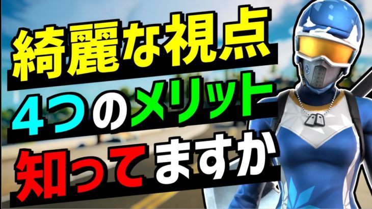 8割の人が知らずに損してる綺麗な視点になるだけで上手くなる4つのこと【フォートナイト】