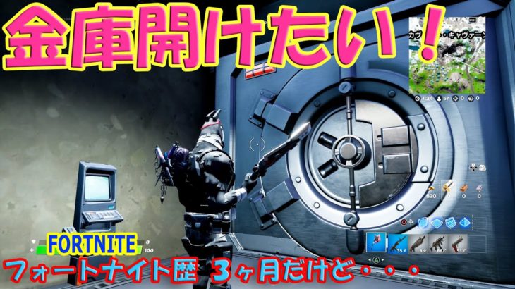 【Fortnite】フォートナイト歴３ヶ月の初心者だけどカヴァート・キャヴァーンの金庫開けたい！！！