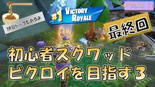 初心者スクワッドでビクロイを目指す３【フォートナイト】