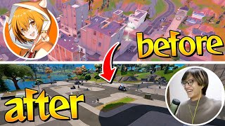 【整地】はむっぴ＆ゼラールの『劇的ビフォーアフター』ティルテットタワー編【フォートナイト/Fortnite】