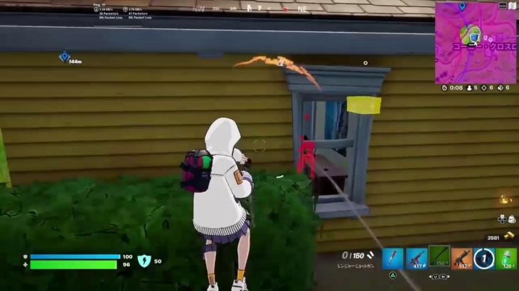 [Fortnite/フォートナイト]顔怪我しました。建築編集出来ない大人のゼロビルド