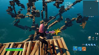 【フォートナイト】ずっと建築してたら島崩壊したwww