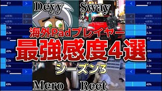 【Switch対応】海外Pad最強感度4選！【フォートナイト/Fortnite】