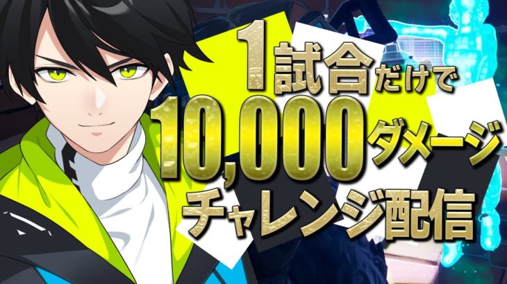 1万ダメージ企画！今日はいける気がする！！【フォートナイト/Fortnite】