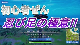 初心者ぜんのゼロビルド　忍び足の極意【フォートナイト/Fortnite/ゼロビルド】