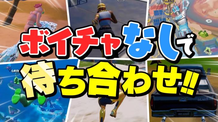 全員の気持ちを揃えろ！ボイチャなし待ち合わせチャレンジ！【フォートナイト/Fortnite】