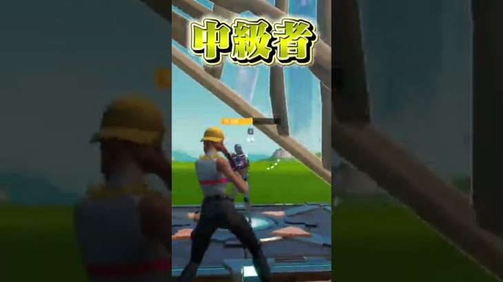 初心者＆中級者＆上級者の違い【フォートナイト/Fortnite】#shorts