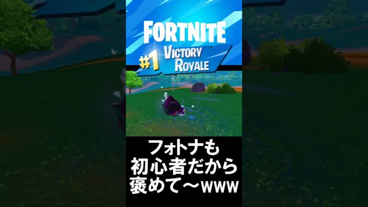 【フォートナイト/FORTNITE】”初心者”がカッコいい勝ち方できたから自画自賛させてくださいw #shorts