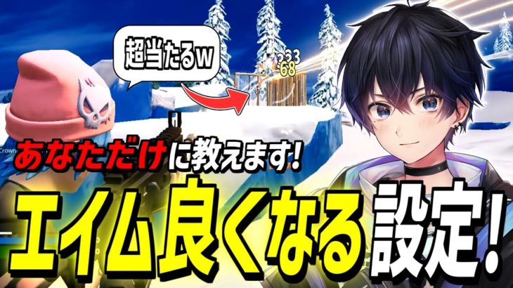 【必見】今シーズン”急にエイムが悪くなった”人に捧ぐ設定を紹介!【フォートナイト】