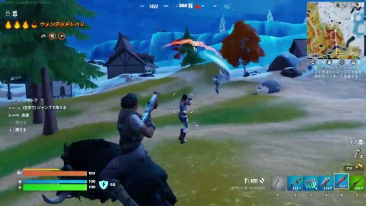 Fortnite(フォートナイト) 初心者のゼロビルド挑戦 第1戦目