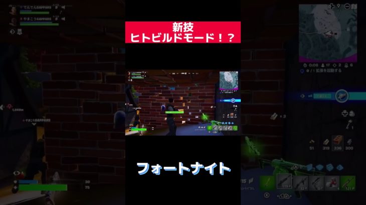 新技　ヒトビルドモード！？　　#fortnite  #フォートナイト  #初心者