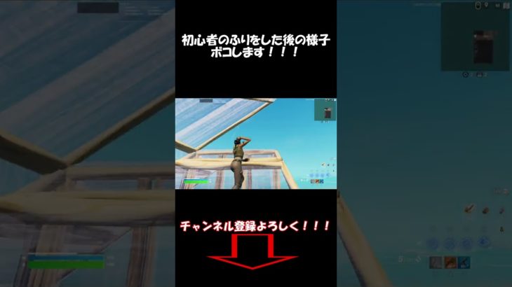 初心者のふりをした後 様子ボコします！！！【Fortniteフォートナイト】