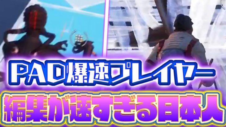 【手元がやばい】PADで編集最速の日本人2人がやばい！＆感度設定【フォートナイト豆知識 解説 小技】【Vtuber】