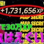 【無限XP】一瞬で30万XP稼げる最新放置マップを紹介します！【フォートナイト】