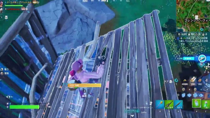 【ゆっくり実況】４対１の勝負！建築バトル#fortnite #フォートナイト #チャプター4シーズン4 #建築