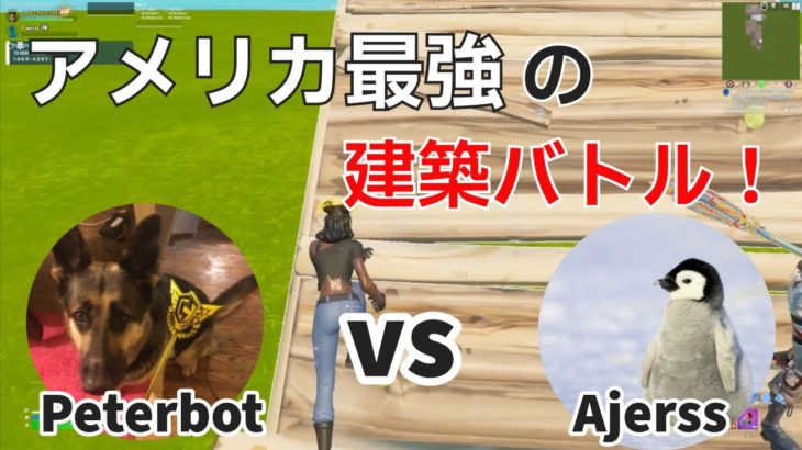 アメリカ最強Peterbot vs Ajerssによる最高峰の建築バトル！【フォートナイト/Fortnite】【配信からの切り抜き】