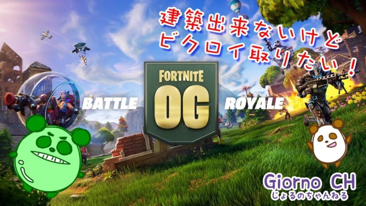 【Fortnite】建築できない豆千代、精一杯のフォートナイト＃1【ビクロイ取りたい】