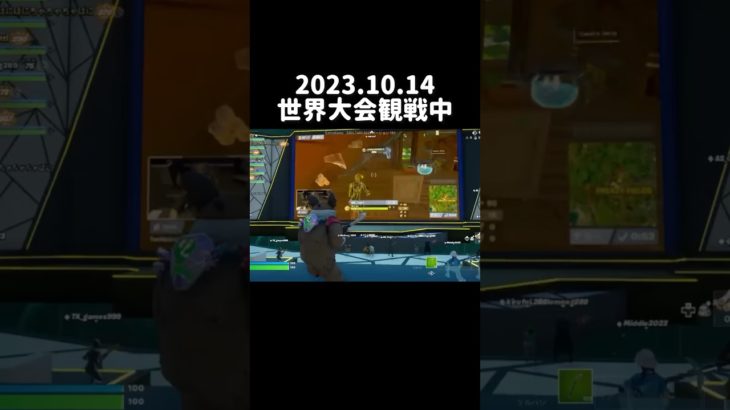 世界大会観戦中に…現れた。【フォートナイト/Fortnite】#2023 #fncs #世界大会