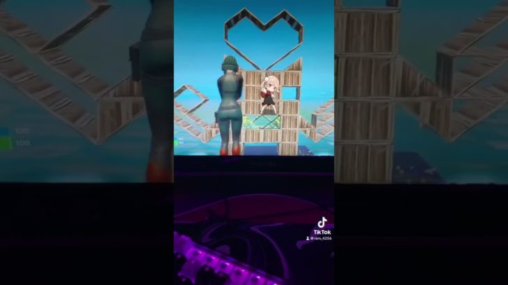 フォートナイトで、建築でキャラクター作った！ #fortnite