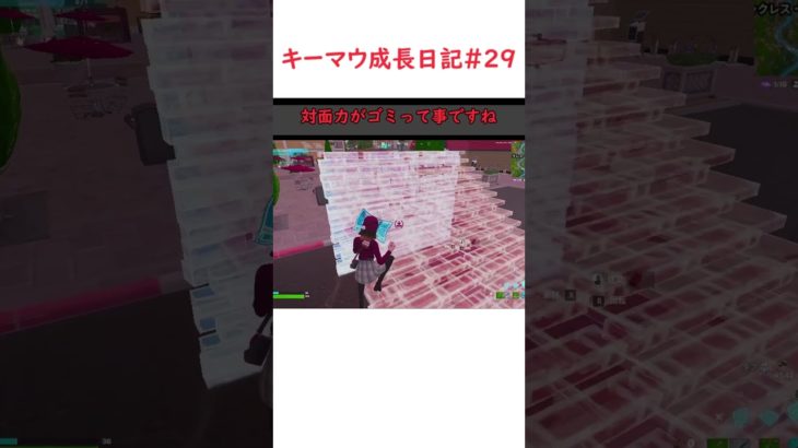 フォートナイトキーマウ成長日記#29　もうすぐで2024年になるね　【フォートナイト】　【fortnite】 #shorts