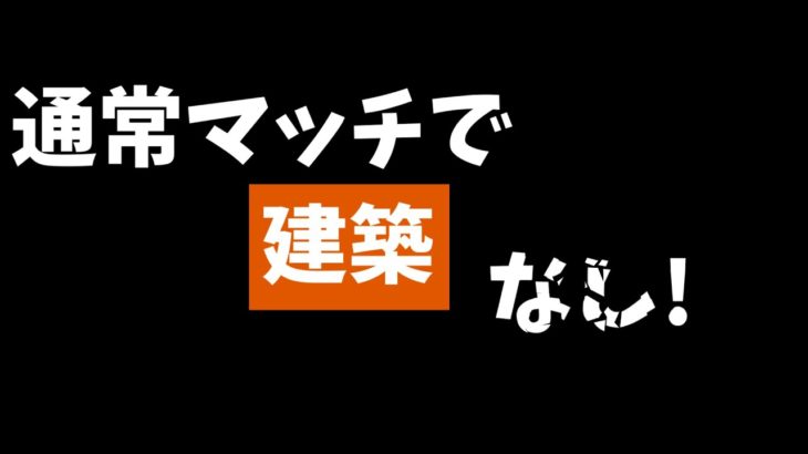 通常マッチで建築なしでビクロイを目指せ! [フォートナイト]