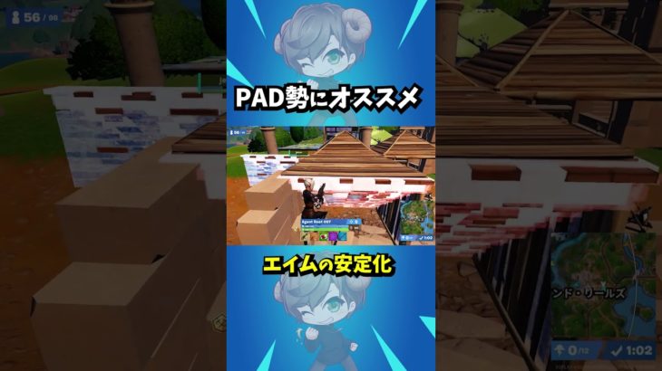 PADのエイムを安定させる方法　 #フォートナイト #Fortnite #フォートナイト解説 #フォートナイト初心者  #フォートナイト対面