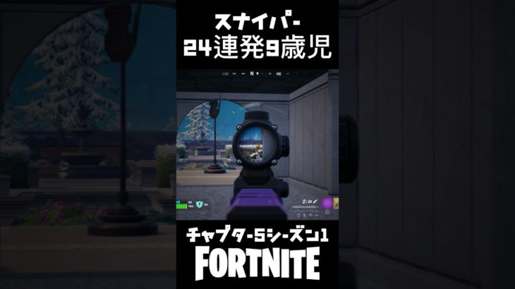 スナイパー24連発9歳児【Fortnite/フォートナイト】#フォートナイト #ビクロイ #ゼロビルド#fortnite #ネフライト #チャプター5シーズン1#りあん#スナイパー