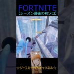 シーズン最後の初ソロ【フォートナイト/FORTNITE】 #Shorts