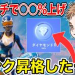 1試合でランクが○○%上げてランク昇格させたった【フォートナイト】