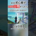 【フォートナイト】1v1初心者が100日間やったらどれだけ上手くなるのか?【12日目】#フォートナイト