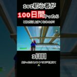 【フォートナイト】1v1初心者が100日間やったらどれだけ上手くなるのか?【3日目】 #フォートナイト #fortnite #フォトナ