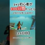 【フォートナイト】1v1初心者が100日間やったらどれだけ上手くなるのか?【15日目】 #フォートナイト #フォトナ #fortnite