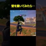 目の前に壁‼【フォートナイト/FORTNITE】#shorts