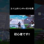 エイムがハンキャだけな初心者 #fortnite #フォートナイト #shorts