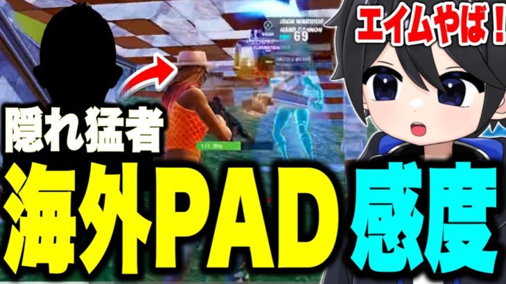 “今”海外で注目のPAD隠れ猛者のプレイが上手すぎる！！＆感度設定【フォートナイト / Fortnite】