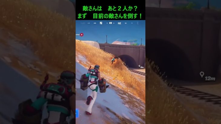 たまにはマグレでカッコよく勝つ雑魚（私）　#shorts　#Fortnite　#フォートナイト