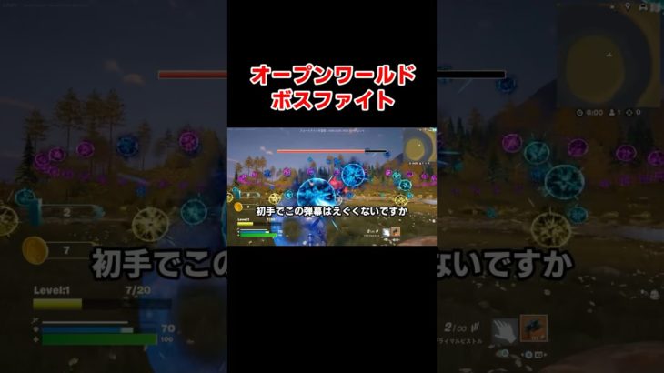 【弾幕】オープンワールドのボスファイトマップが面白い【フォートナイト】