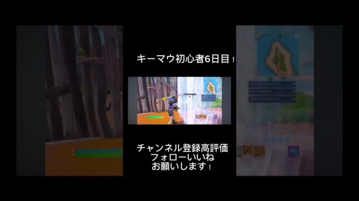 フォートナイトキーマウ初心者6日目！床と屋根が出なくて悩んでます😭#フォートナイト #バズれ #おすすめに乗りたい