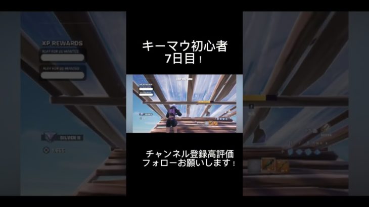 フォートナイトキーマウ初心者7日目！まあまあできるようになった！#目指せ100万回再生 #フォートナイト #バズれ #おすすめに乗りたい