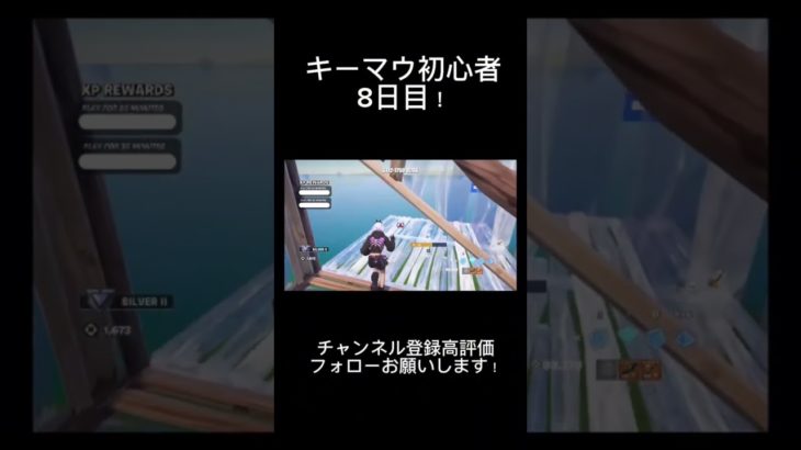 フォートナイトキーマウ初心者8日目！なんかいい練習方法教えてください！#目指せ100万回再生 #バズれ #おすすめに乗りたい