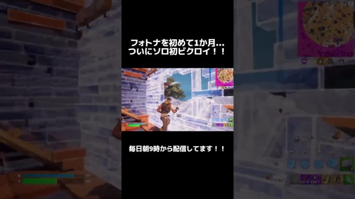 【Fortnite】初心者がピースコントロールを決めてソロ初ビクロイ！ #フォートナイト