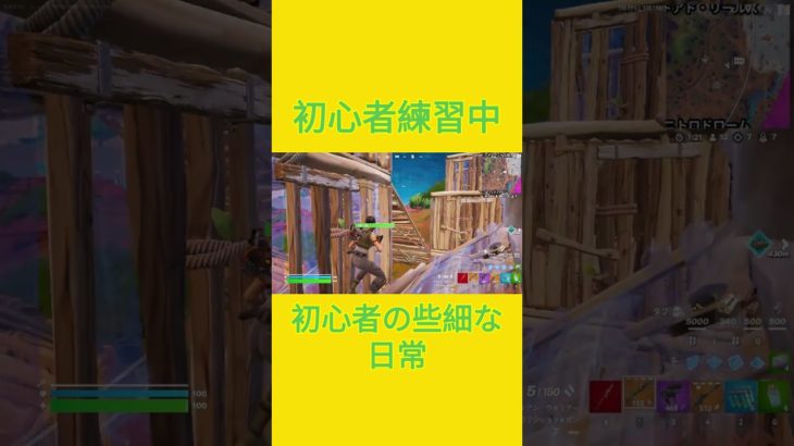 初心者練習中！！　[Fortnite]  #フォートナイト #fortnite　#チャプター５シーズン４　#初心者