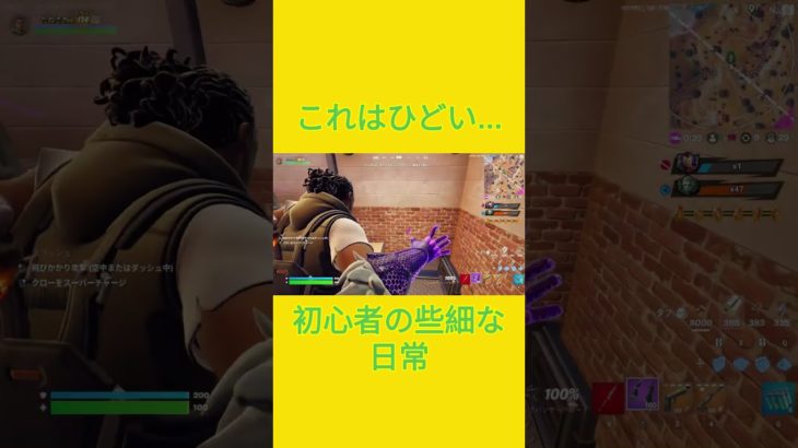 残酷だ…　[Fortnite]  #フォートナイト #fortnite　#チャプター５シーズン４　#初心者