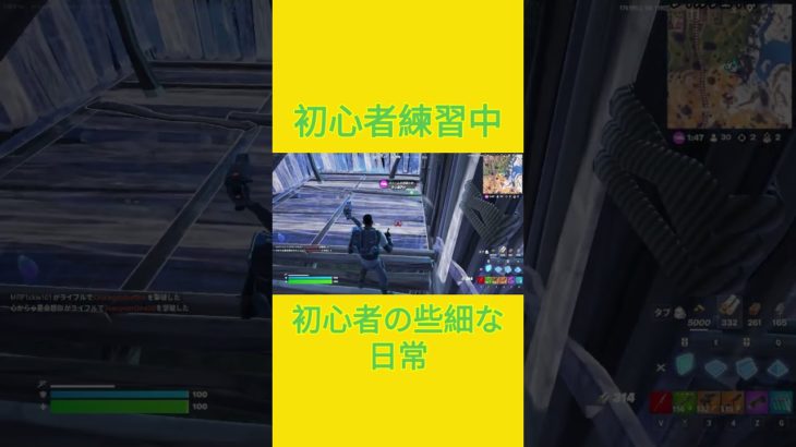 初心者練習中！！　[Fortnite]  #フォートナイト #fortnite　#チャプター５シーズン４　#初心者