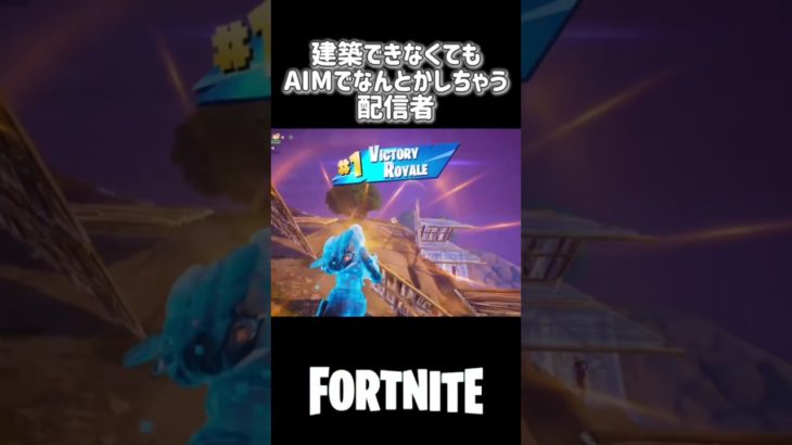 建築できなくてもAIMでなんとかしちゃう配信者#fortnite #フォートナイト #野良デュオ #フォートナイト配信 #女性配信者 #shorts