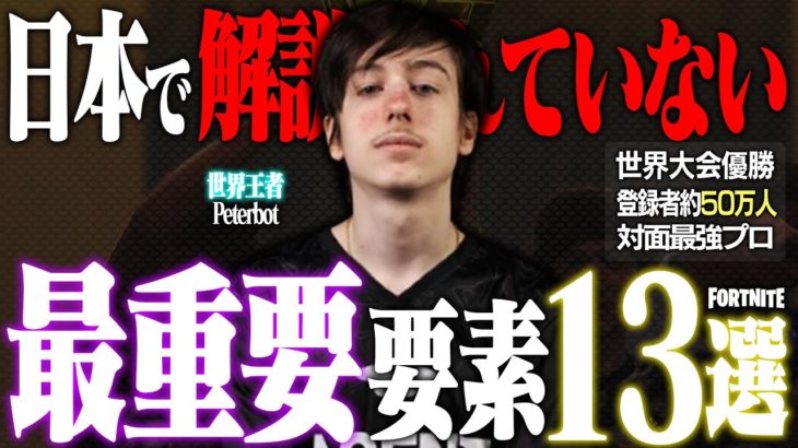 【完全ガイド】海外で完璧に解説された”世界大会王者”『Peterbot』のように戦う方法とは？【フォートナイト/Fortnite】