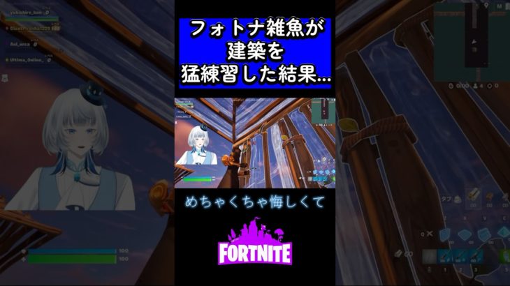 【フォートナイト】建築がヘタクソなVTuberが猛練習した結果… #vtuber #フォートナイト #fortnite