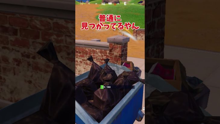 フォートナイト ショート ゴミ箱に隠れられ編 フォートナイトメア #shorts  #フォートナイト #fortnite #フォートナイト初心者 #フォートナイトメア2024